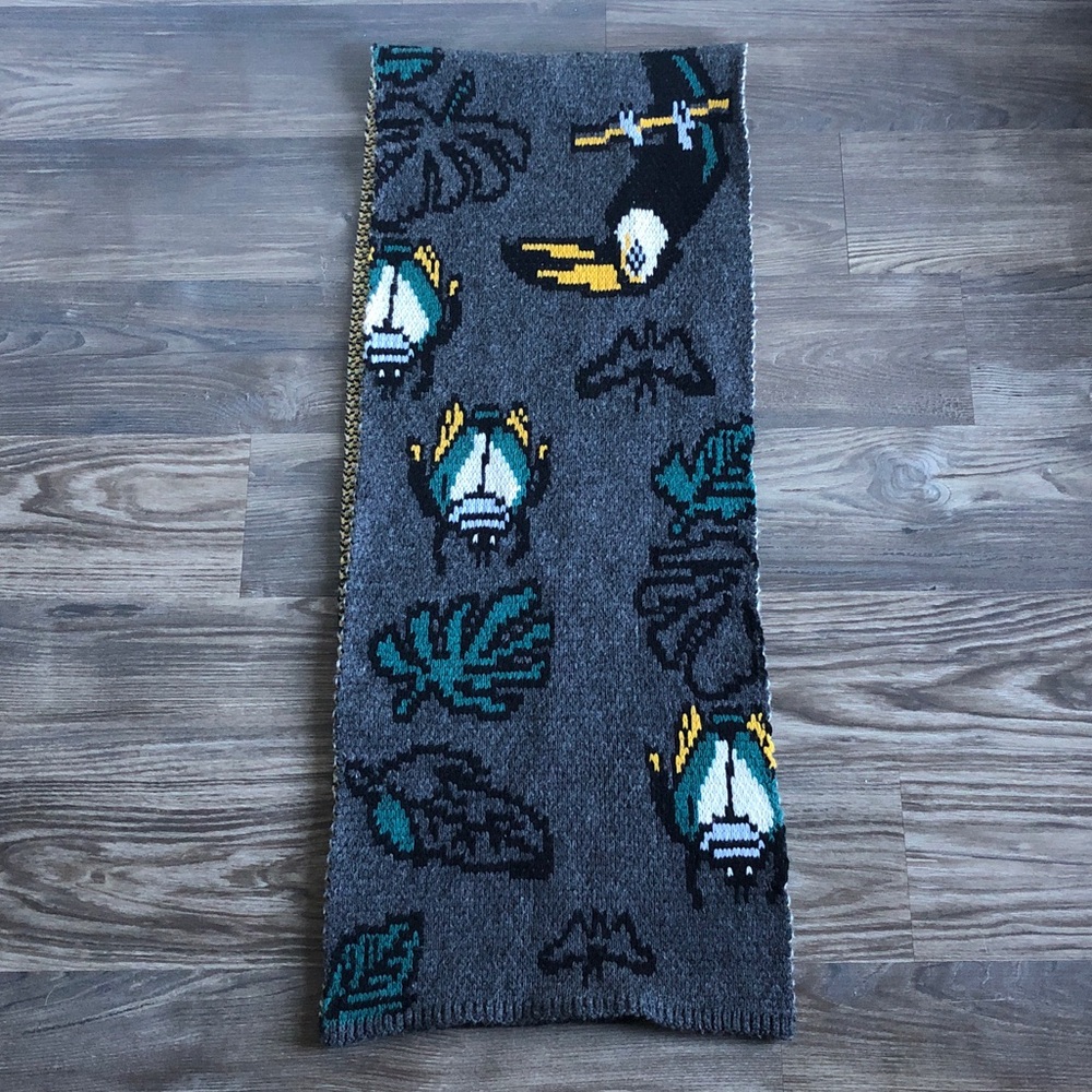 Demylee x J Crew Toucan Print Wool Scarf - Picture 7 of 14